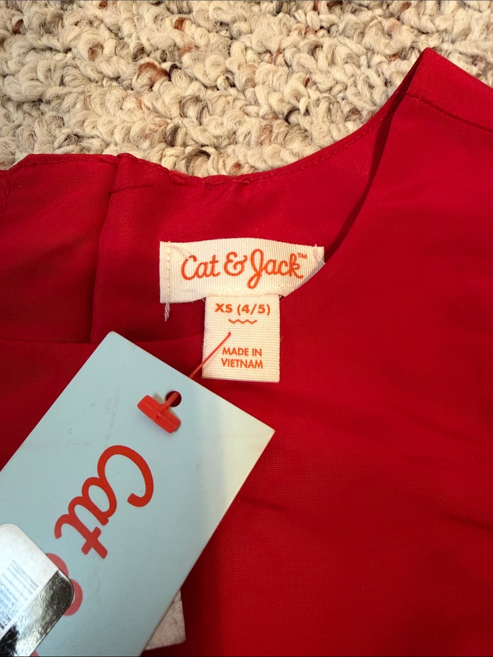 Cat & Jack Red Sleeveless Party Dress for Girls - Picture 3 of 5
